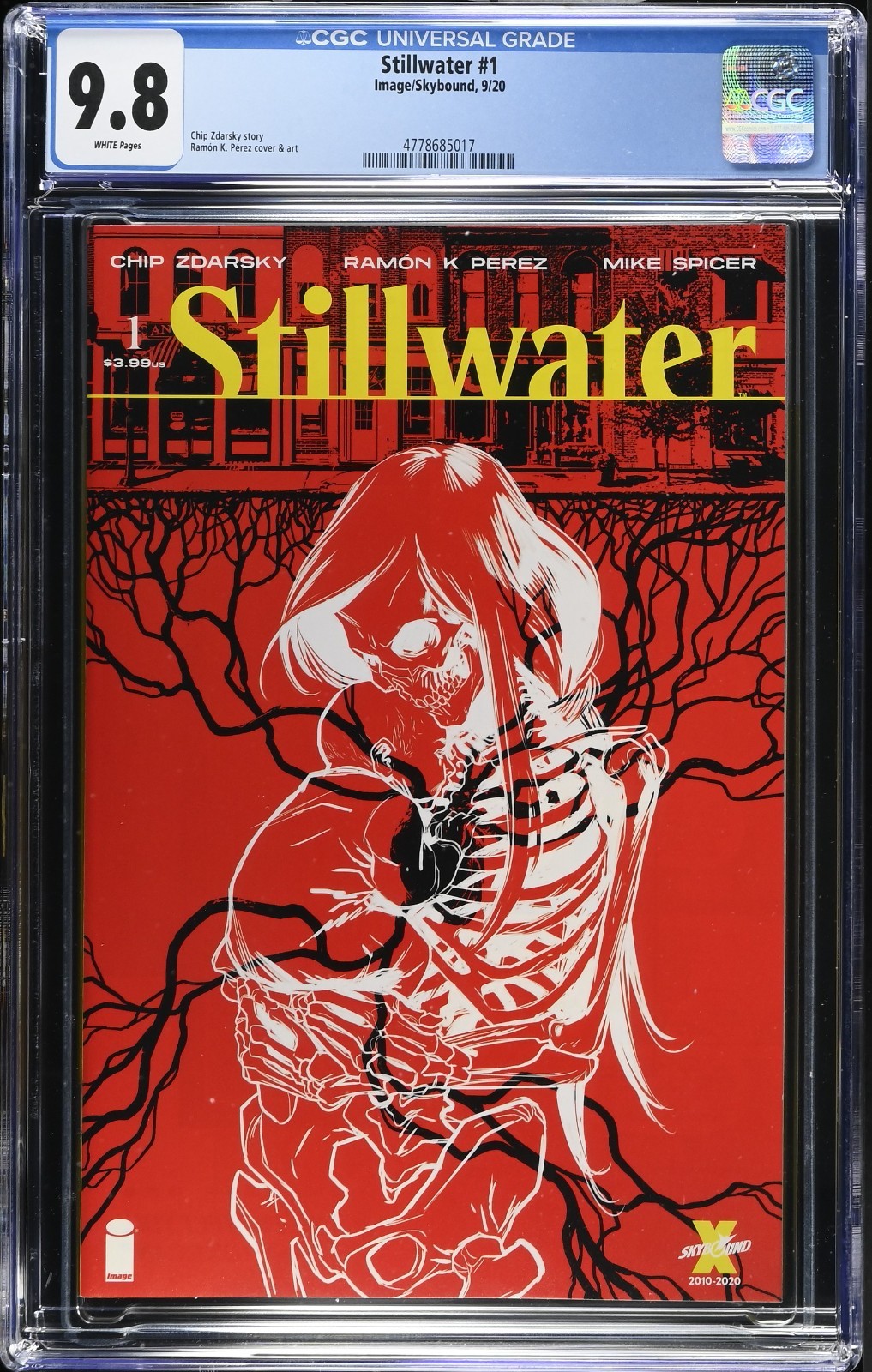 STILLWATER 1 CGC 9.8 PRIMA STAMPA IMMAGINE FUMETTI SKYBOUND 2020 CHIP ZDARSKY 
