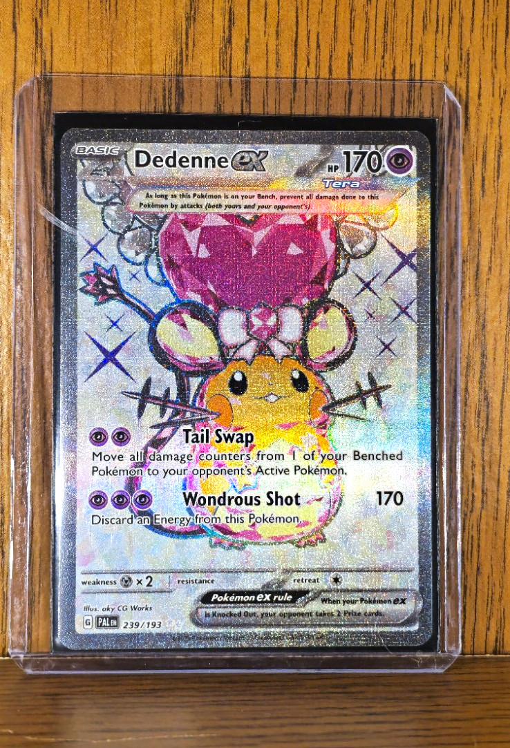 Dedenne ex 239/193 Paldea Evolved Full Art Holo Pokemon inglese TCG 2023