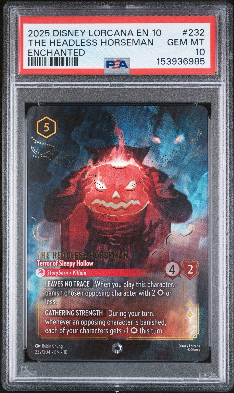 2025 ENCHANTED #232 THE HEADLESS HORSEMAN - TERROR OF SLEEPY HOLLOW PSA 10