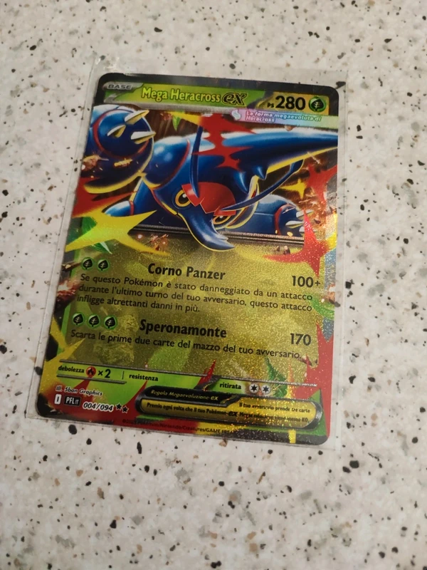 Mega Heracross Ex carta Pokémon Fiamme spettrali