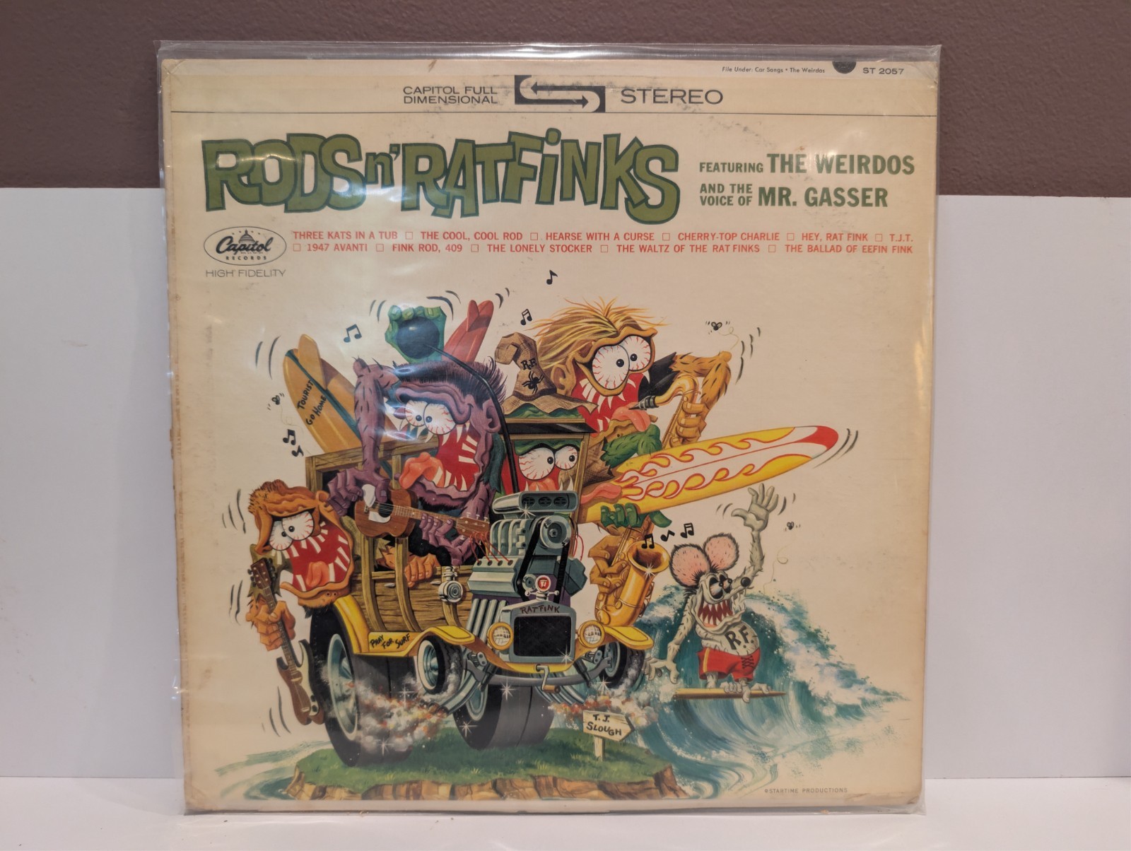 Rods N' Ratfinks Mr. Gasser & The Weirdos LP Capitol ST-2057 Stereo 1964 Ed Roth