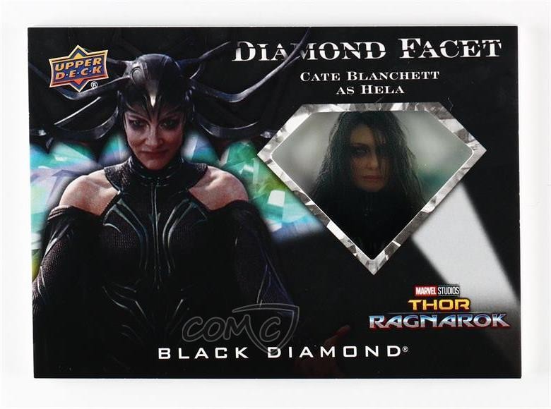 2021 Upper Deck Marvel Black Diamond Facet Cate Blanchett come Hela #DF-3 0c3