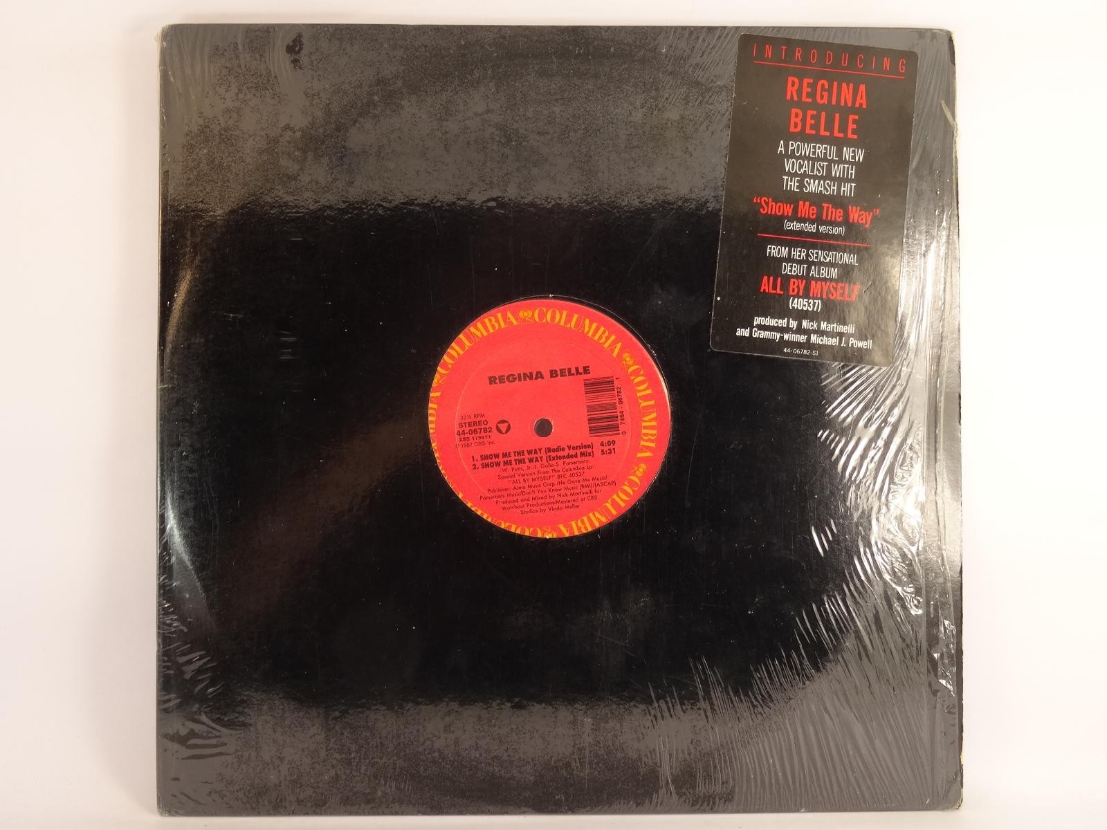 REGINA BELLE SHOW ME THE WAY (148) 3 Track 12" Single plus Company Sleeve COLUMB