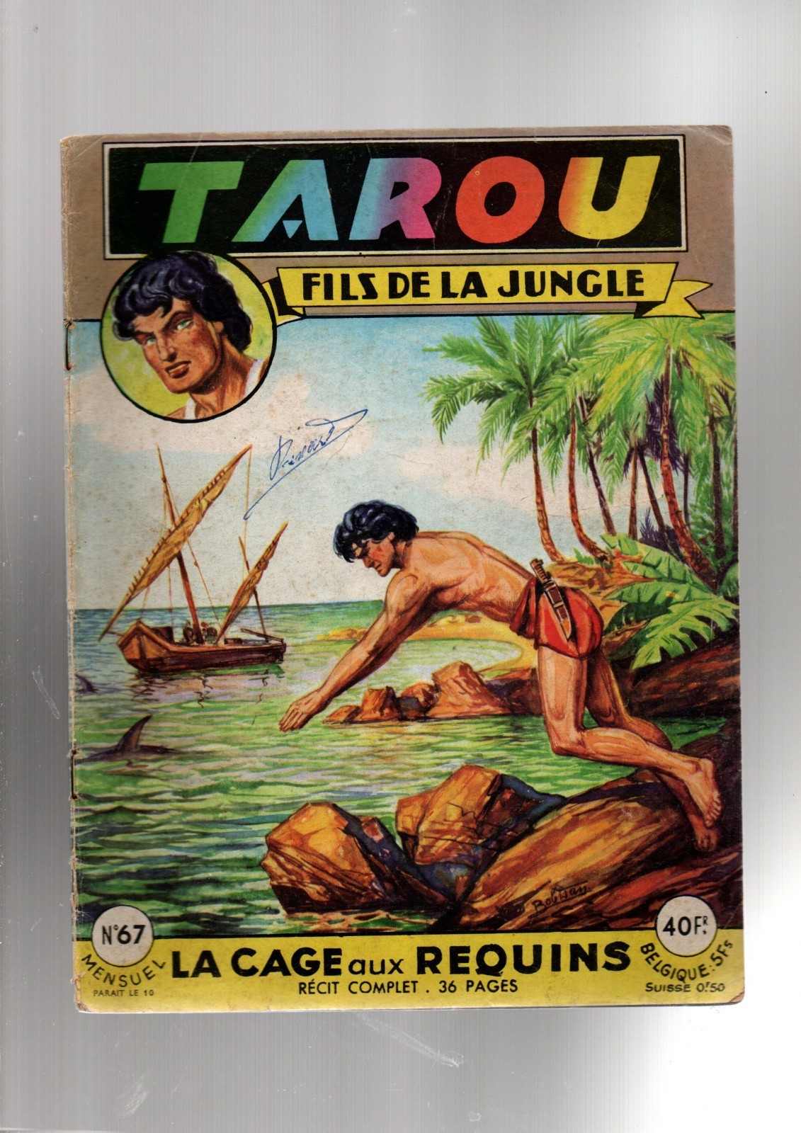 TAROU n°67. Récit complet. ARTIMA 1959. Dessins BOB DAN
