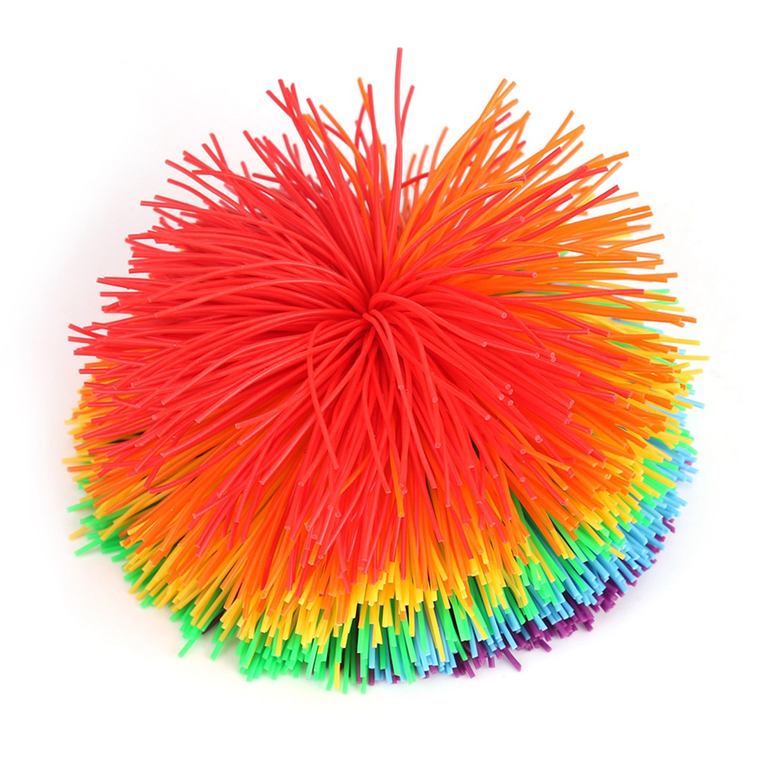 Set a forma di palla giocattolo sensoriale colorato arcobaleno antistress costruzione silicone