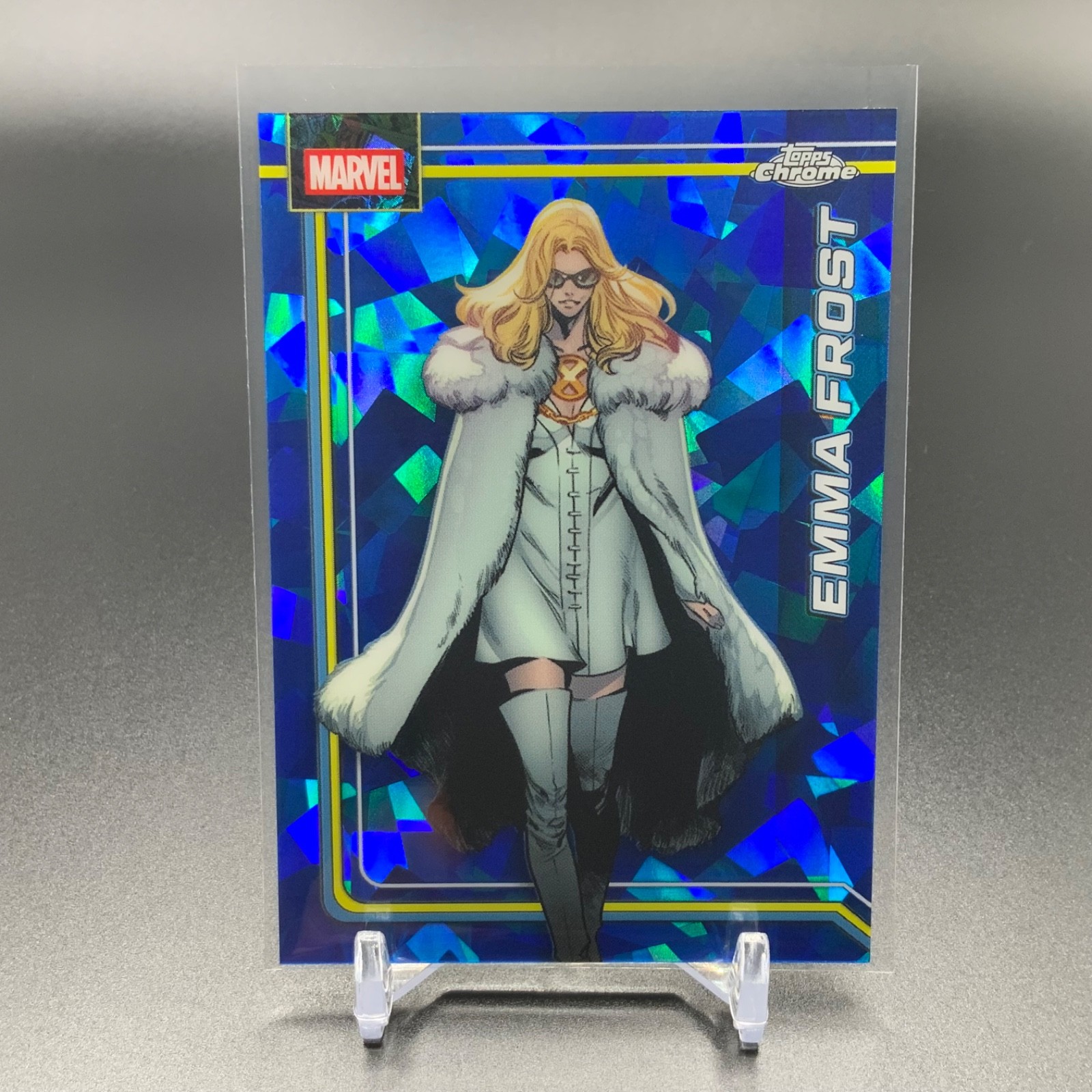 2026 Topps Chrome Marvel #34 Emma Frost Sapphire Edition TTC7963