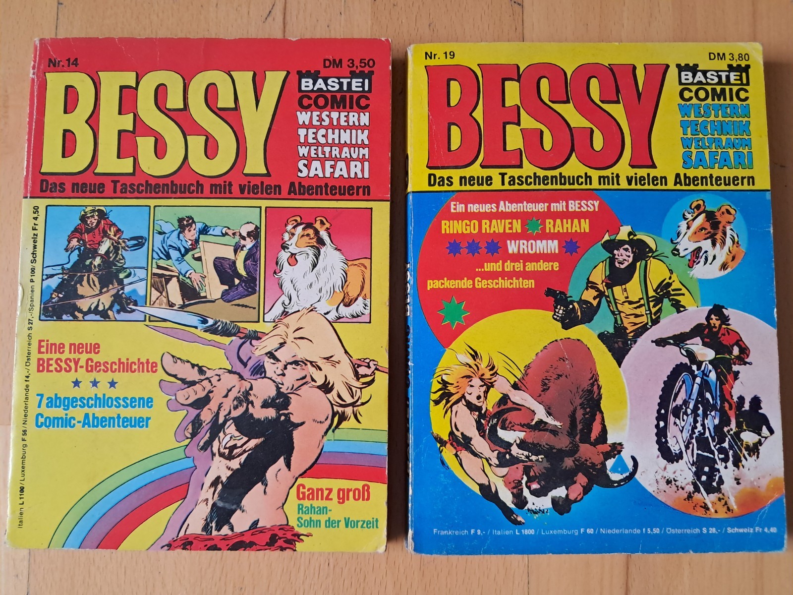 Bessy - Raccolta di 2 fumetti tascabili con Rahan, Ringo Raven, Galax... BASTEI