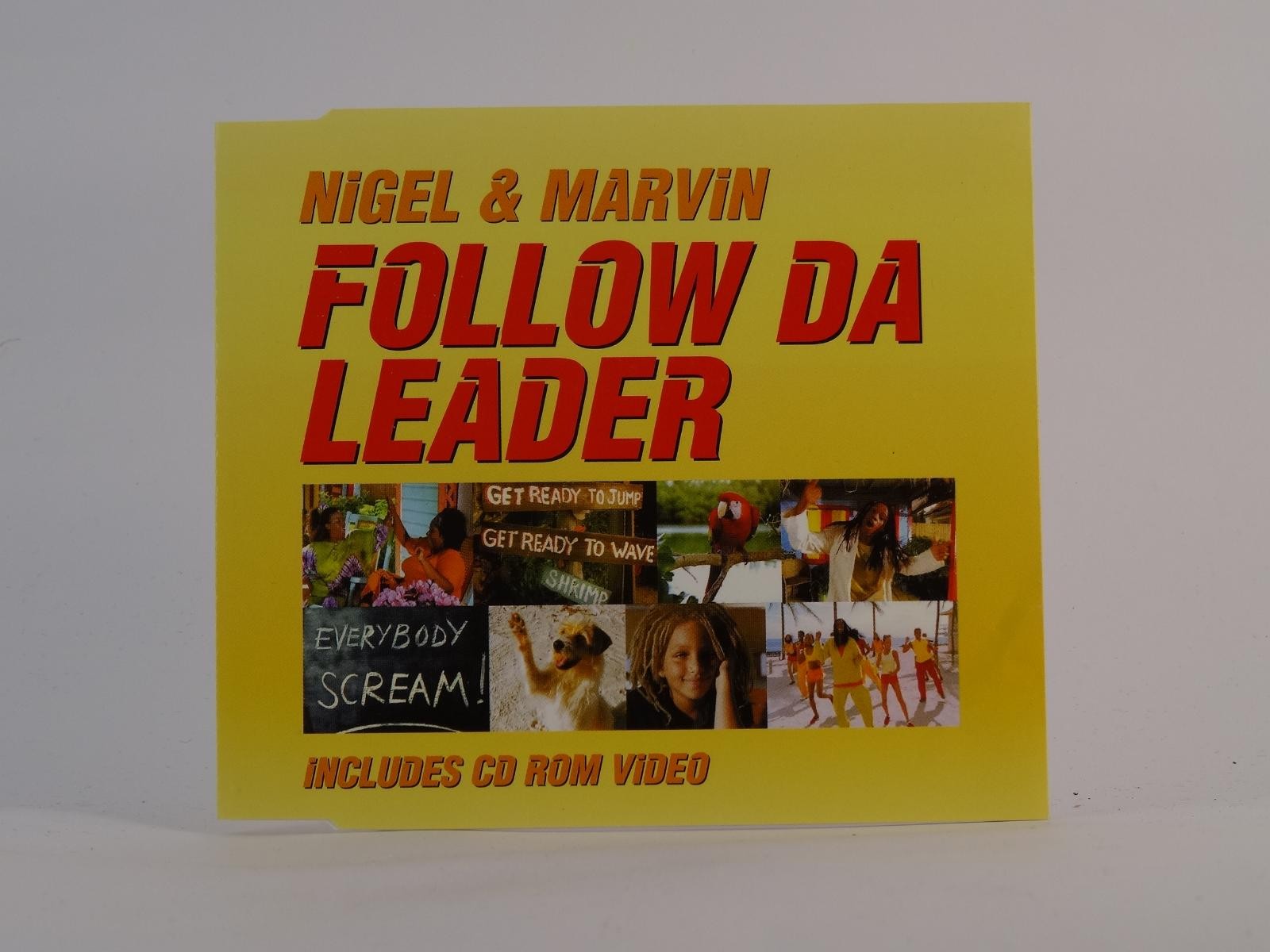 NIGEL AND MARVIN FOLLOW DA LEADER (G52) 3 Track CD Single including Picture Slee