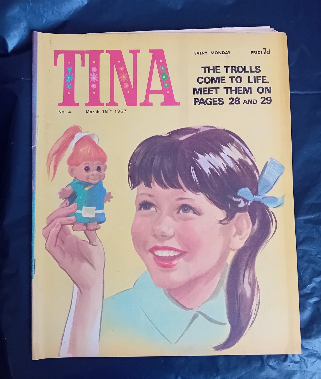TINA comic #4 (18/03/1967). Jane Bond/Trolls/Black Beauty. VGC