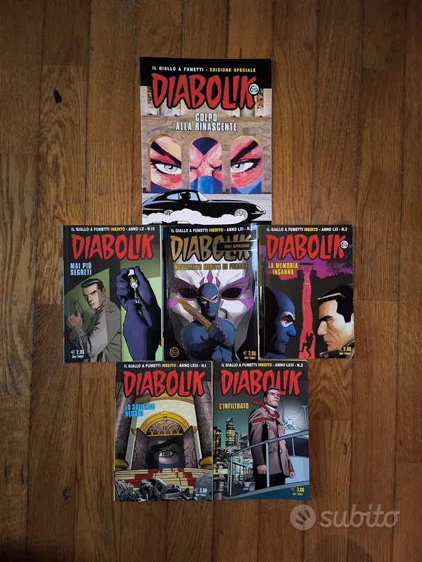  Lotto 6 fumetti Diabolik