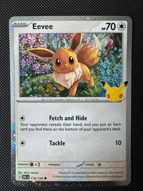 Pokémon 30th Celebration - Eevee 30C EN 116/128 - Blister Promo