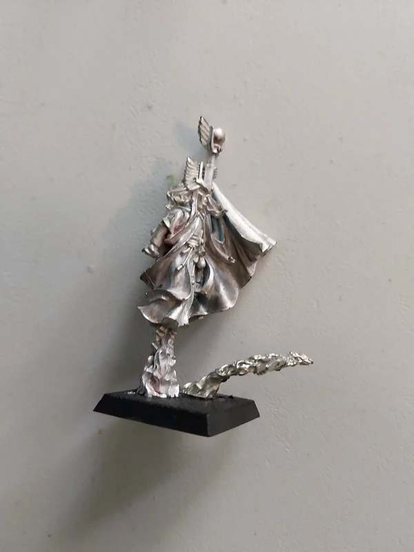 Warhammer The Old World – Mage Haut Elfe sur socle Phénix – Métal – Citadel vintage