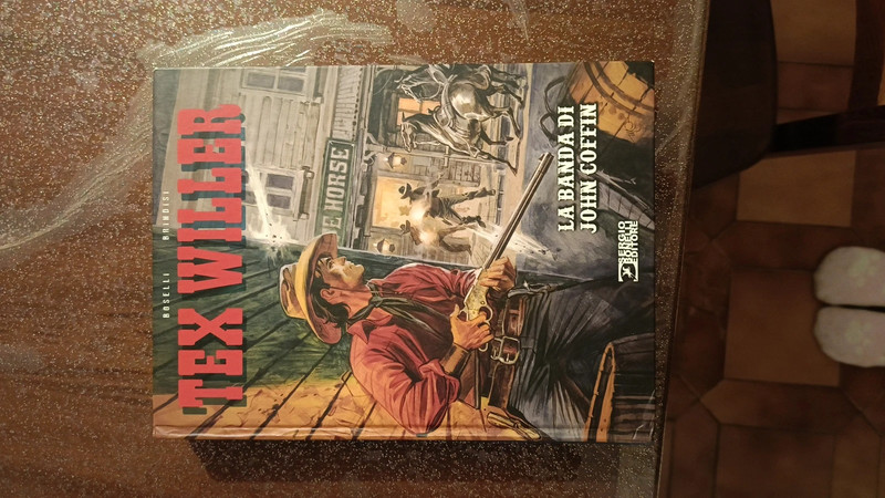 libro a fumetti "La Banda Di John Coffin" Tex Willer