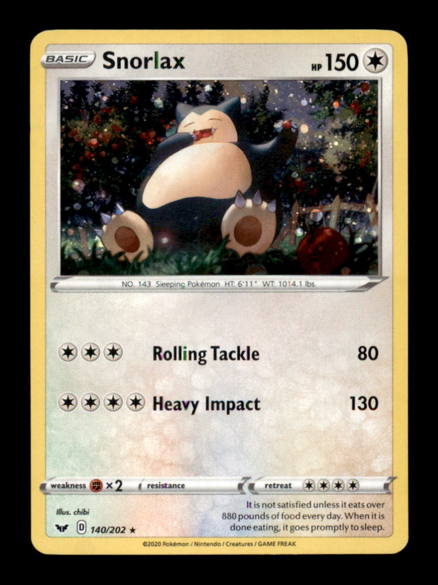 SNORLAX (COSMOS HOLO) 140/202 - P - BLISTER ESCLUSIVI - QUASI NUOVO/M