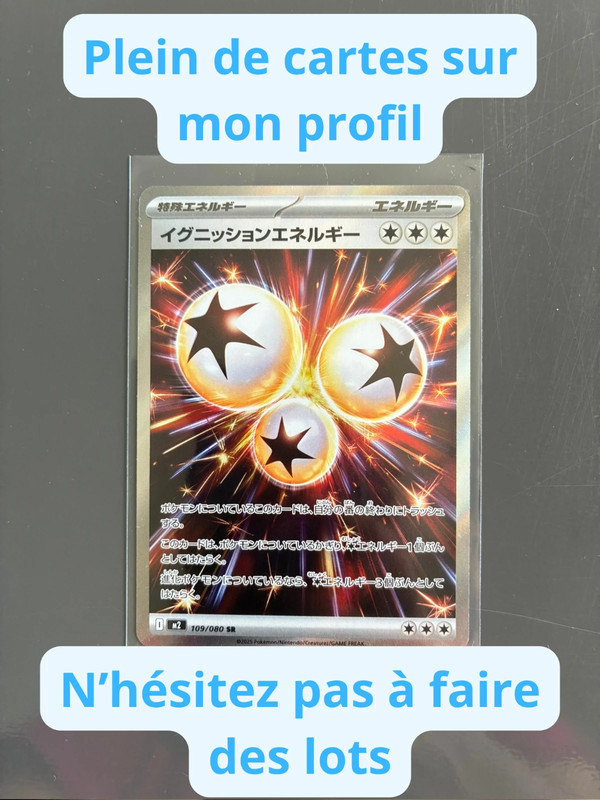 Énergie Amorce Ignition Energy m2 109 Pokemon JP