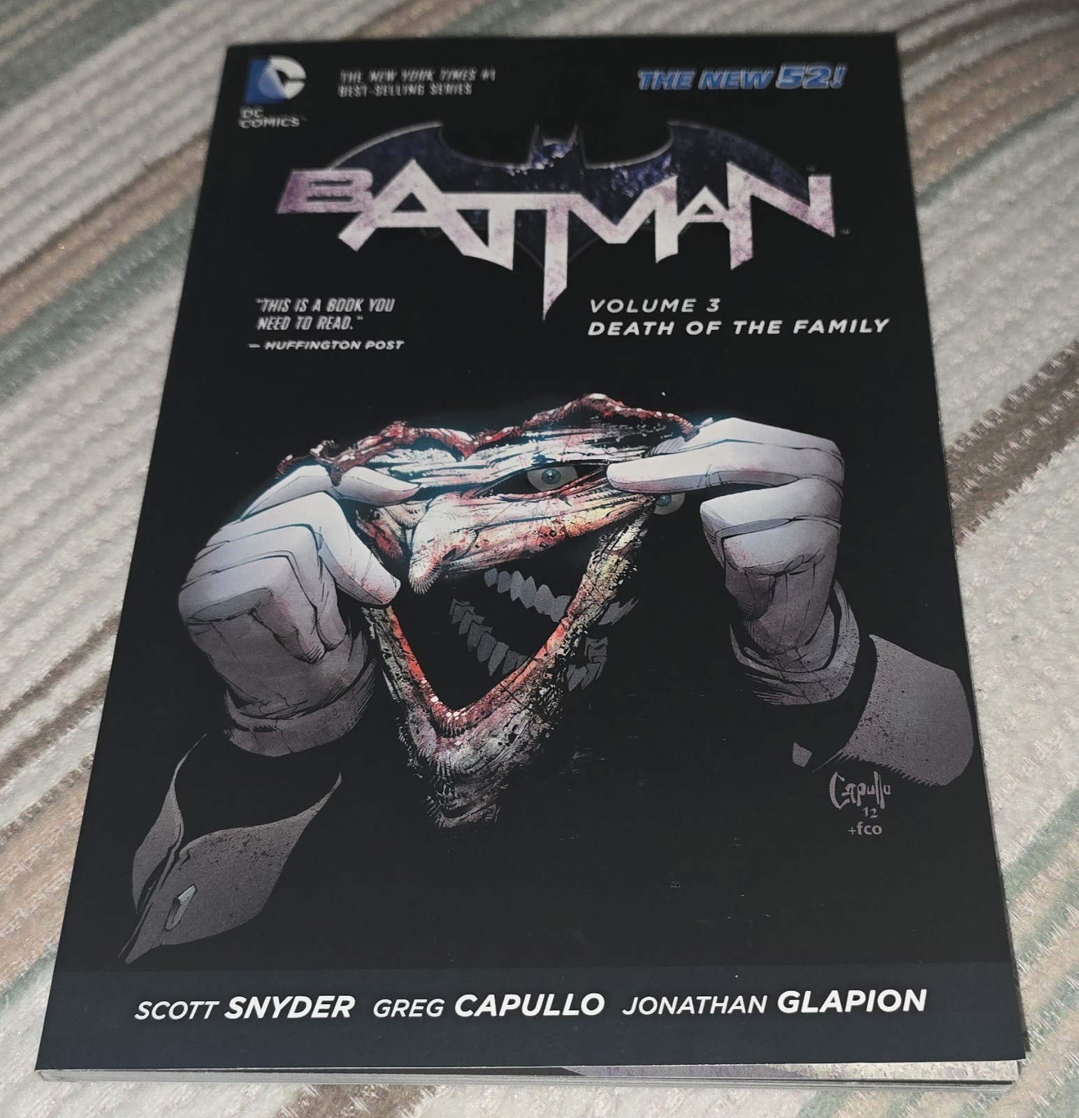 Batman Death of the Family Vol 3 TPB 1st Print Snyder Capullo Glapion DC Volume