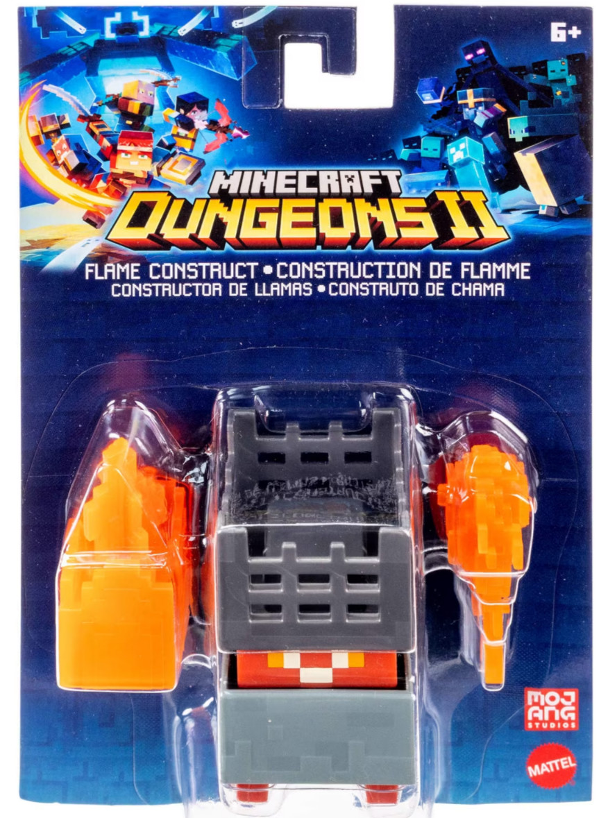 NEW! Minecraft Dungeons II FLAME CONSTRUCT 3.25" Figure & Accessories **READ**