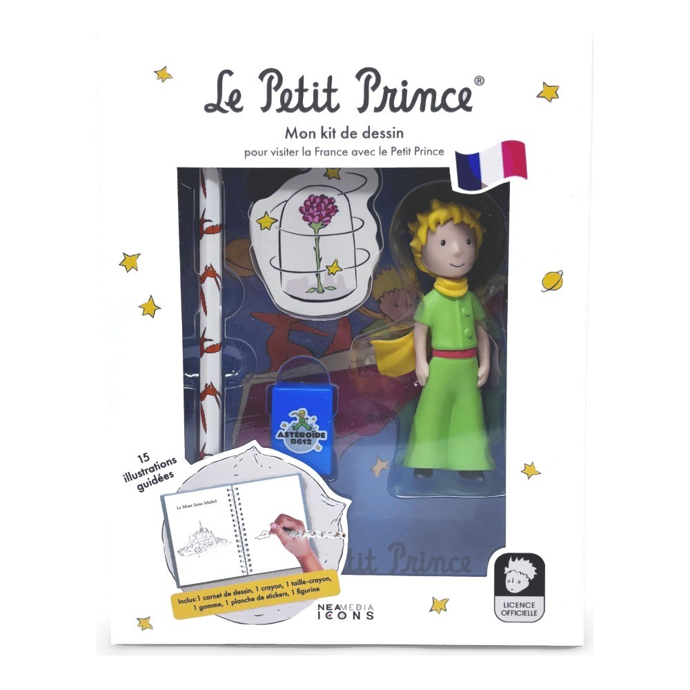 Cofanetto kit da disegno Neamedia Le Petit Prince (Taccuino Luoghi di Francia)