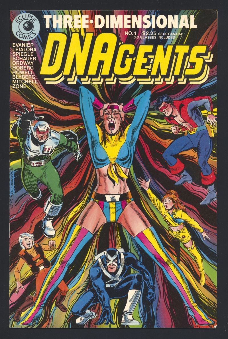 DNAgents 3D #1 VF/NM 1994 Eclipse fumetto tridimensionale