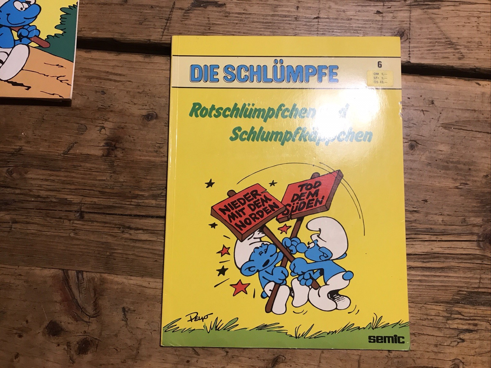 Semic Comic I Puffi n.6 Puffietto Rosso copertina morbida libro