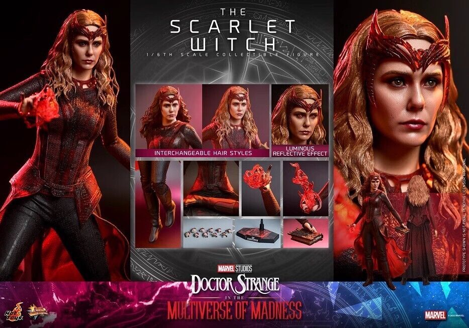 Hot Toys MMS652 Il Multiverso della Follia 1/6 La Strega Scarlatta Figura