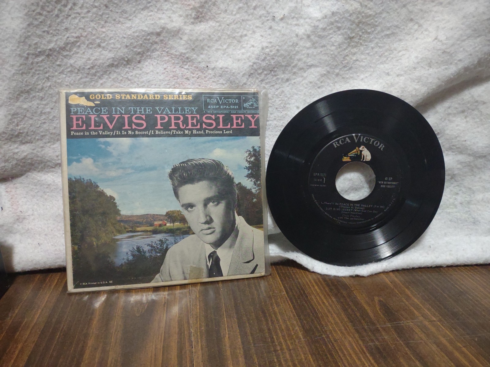 *Original Rare* Elvis Presley Gold Standard EPA-5121 peace In The Valley EP 1959