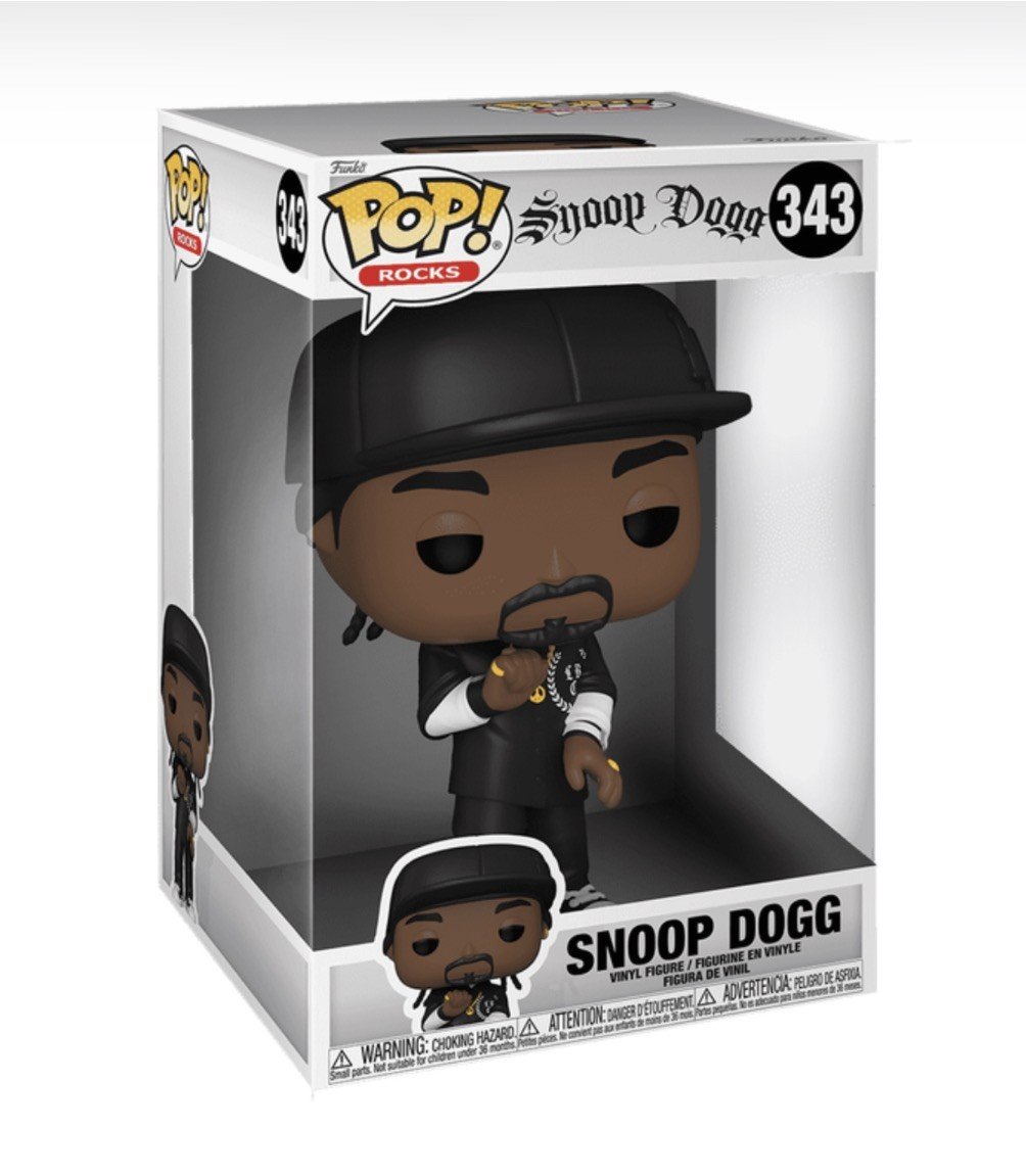 Funko POP 343 Jumbo 10 pollici SNOOP DOGG Drop It Like It's Hot Figura in vinile