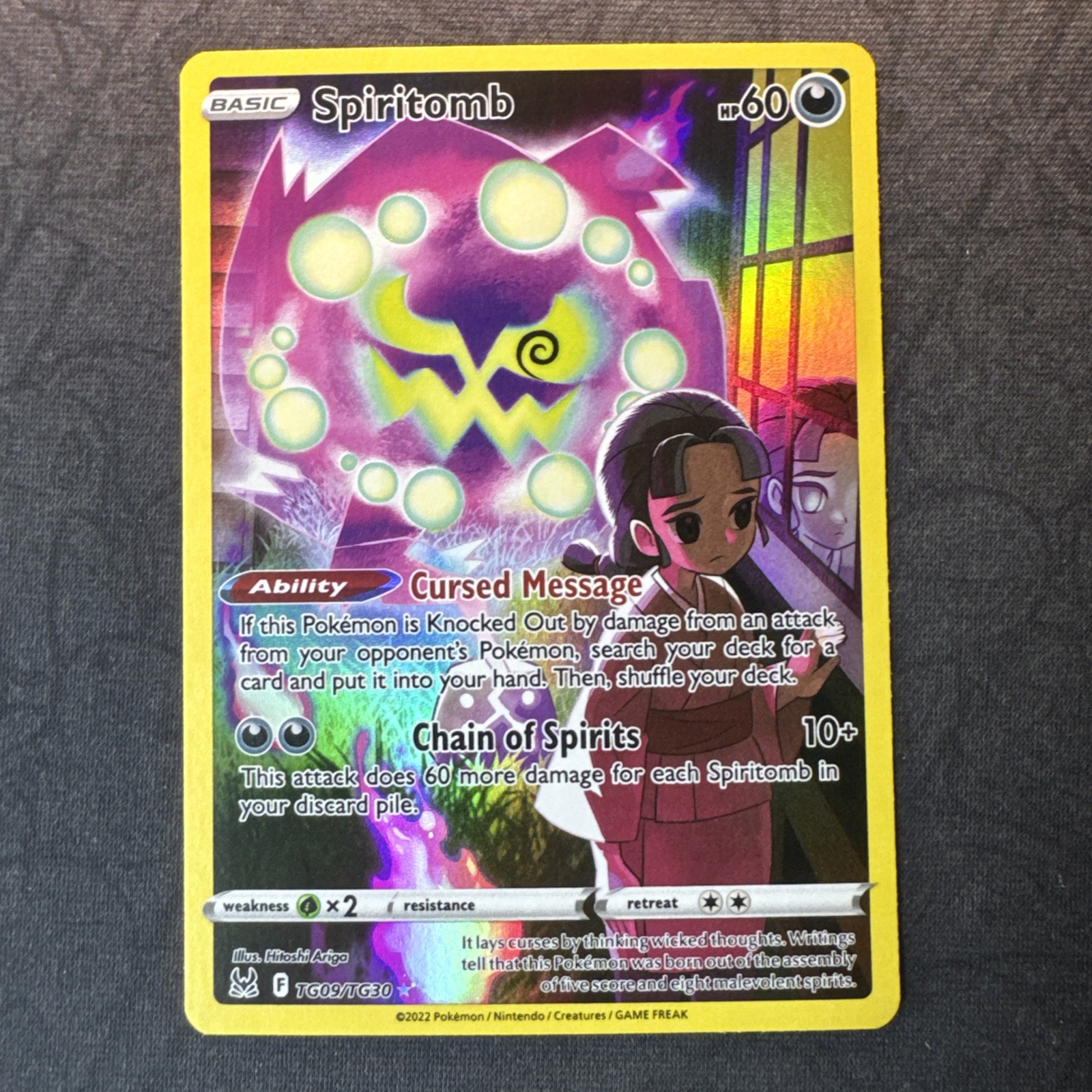 Spiritomb TG09/TG30 Swsh11: Lost Origin Trainer Gallery Holo Pokemon