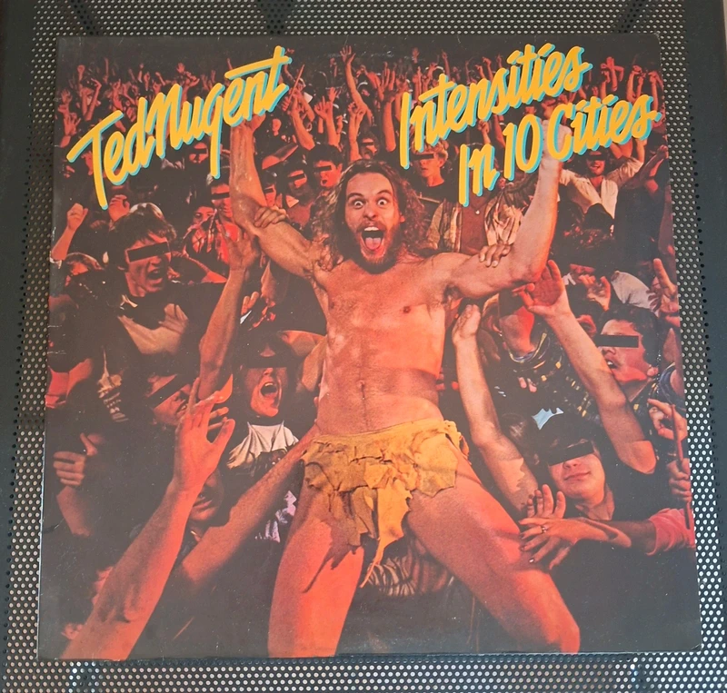 Album vynile 33t Ted nugent-Intensities in ten cities  press Europe 1981