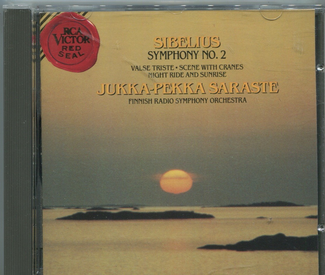 CD Jukka-Pekka Saraste: Sibelius Symphony No. 2 (RCA) 1989