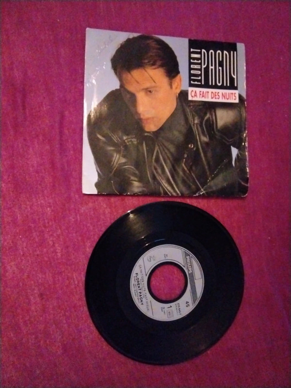 Vinyle 45T - Florent Pagny, Ça fait des nuits