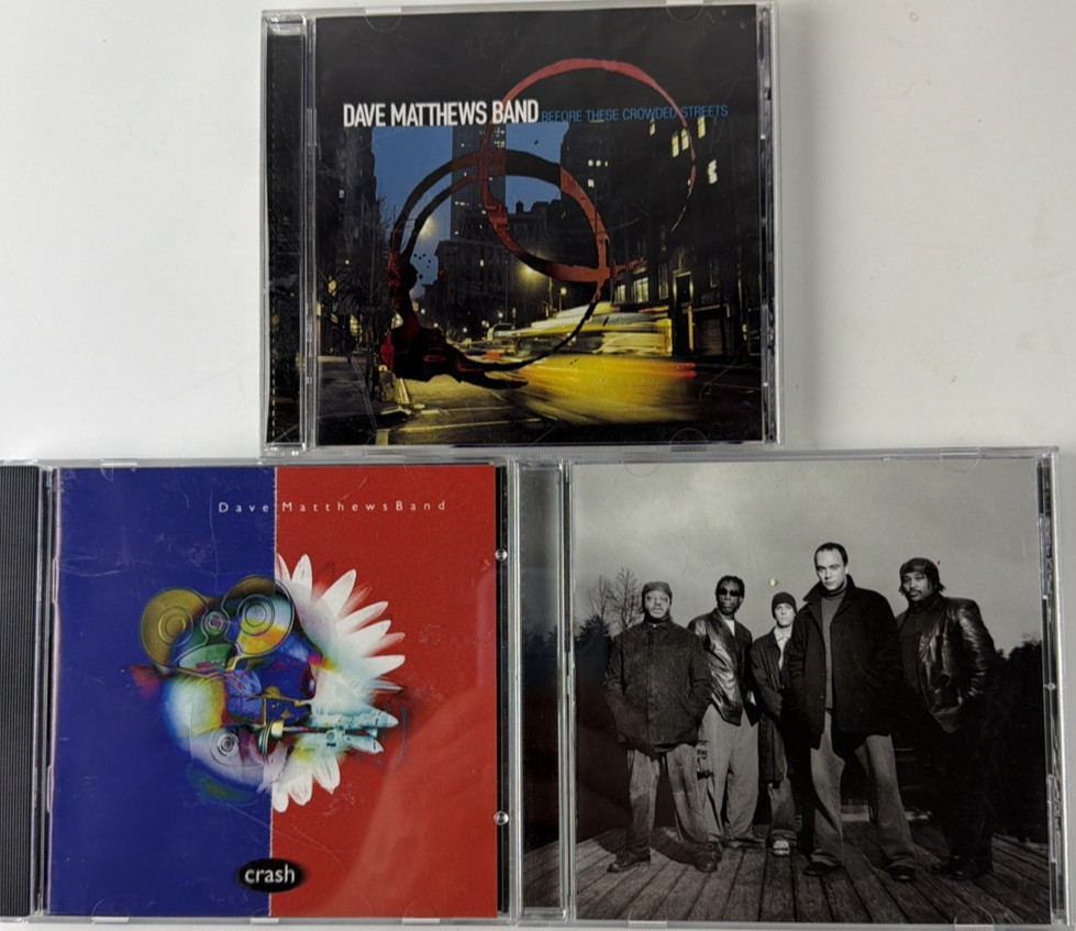 Dave Matthew’s Band 3 Cd Lot: Before These Crowded Streets, Crash, Everyday