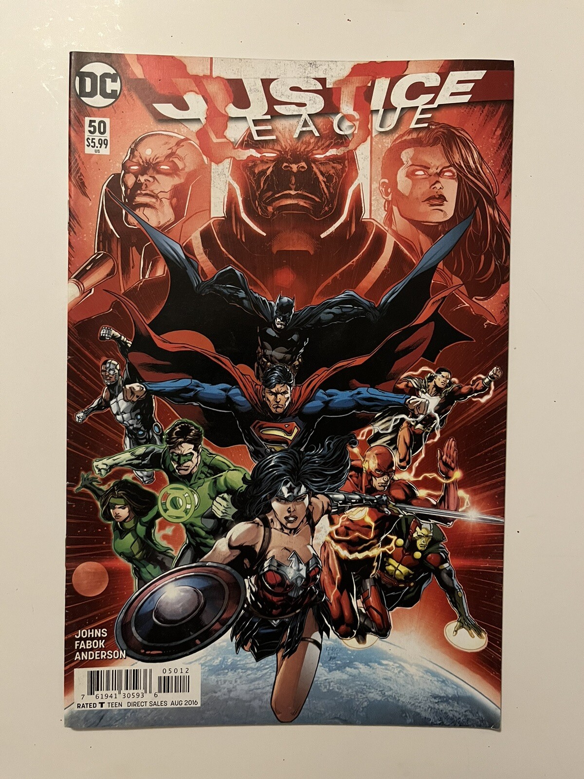 JUSTICE LEAGUE #50 DC Comics 2016, 1° Lanterna Verde JESSICA CRUZ