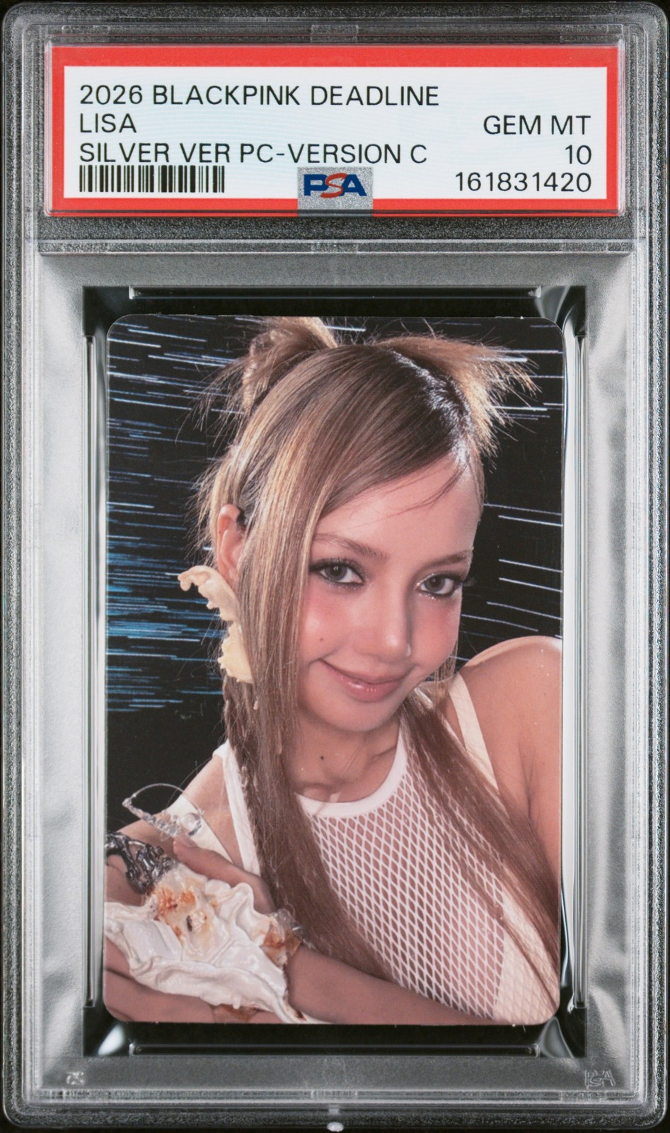2026 ROSA NERO 3° MINI ALBUM SCADENZA VERSIONE ARGENTO CARTOLINE FOTOGRAFICHE LISA PSA 10