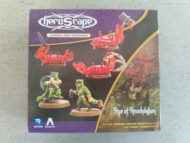 Heroscape: Molten Crustaceans & Tanuki Tricksters Common Army Expansion