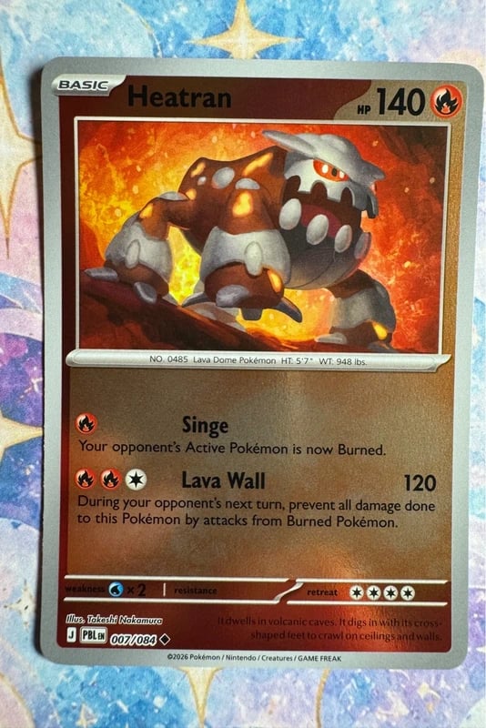 heatran Pokémonkaart Pitch Black Takeshi Nakamura