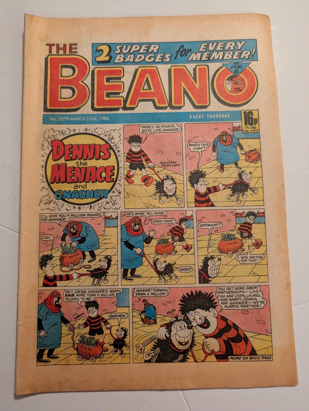 Beano Comic No 2279, March 22nd 1986.