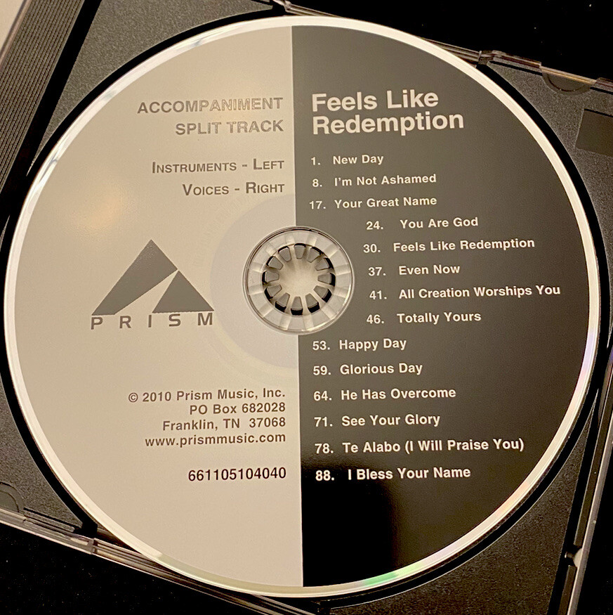 FEELS LIKE REDEMPTION Accompaniment Tracks CD~Community Bible Church~MSRP $100