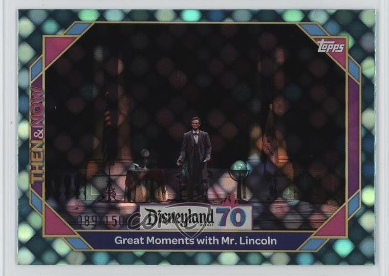 2025 Disneyland 70° Anniversario Allora e Ora Aqua Punti Elettrici Foil /150 #5 1s7r
