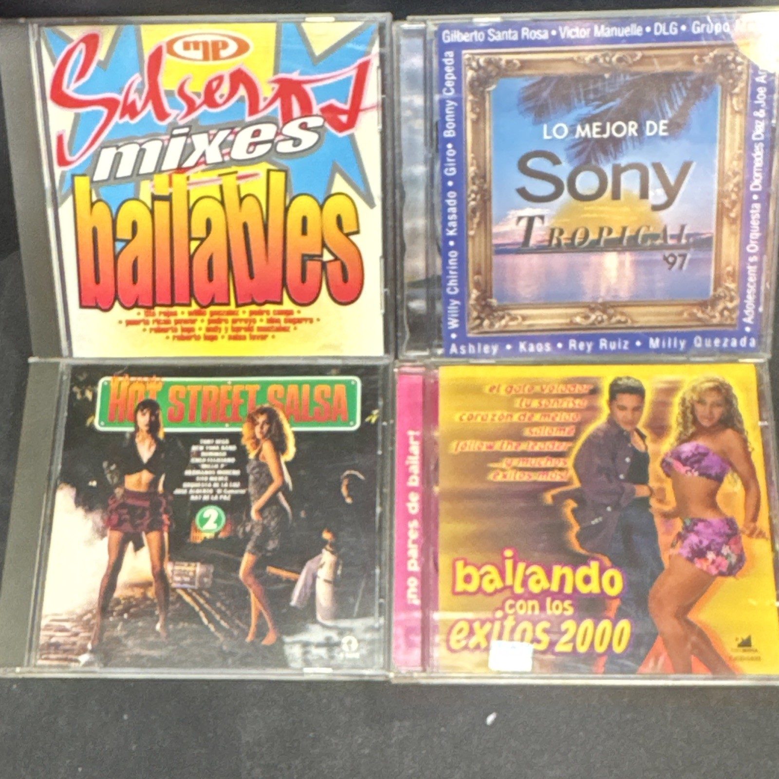 4 Cd Lot Mixes Bailables Hot Street Salsa Tropical