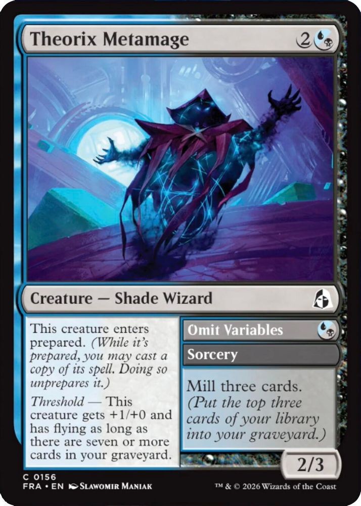 THEORIX METAMAGE 156 COMMON REALITY FRACTURE FRA MAGIC THE GATHERING MTG NM