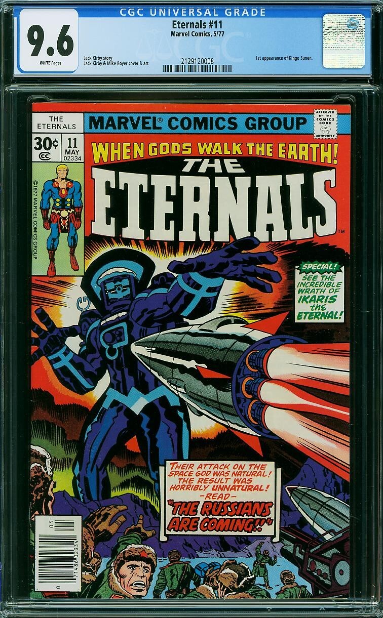 Eternals #11 CGC 9.6 1st Appearances of Kingo & Druid WHITE Pages