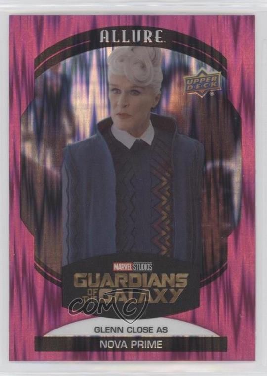 2022 Upper Deck Marvel Allure Magenta Glenn Close as Nova Prime #35 ob9