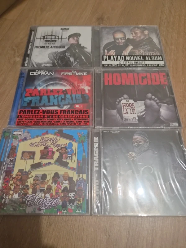 6 cd rap fr ( neuf )