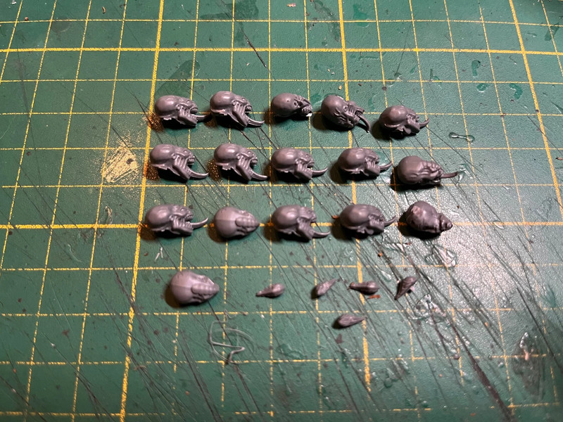 16 têtes genestealers tyranides warhammer 40k