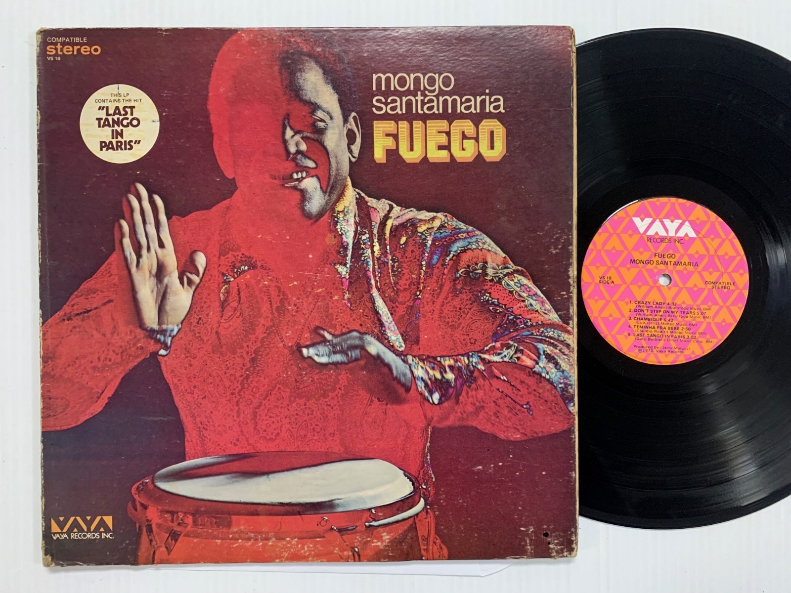 MONGO SANTAMARIA Fuego LP Latin PLAY GRADED