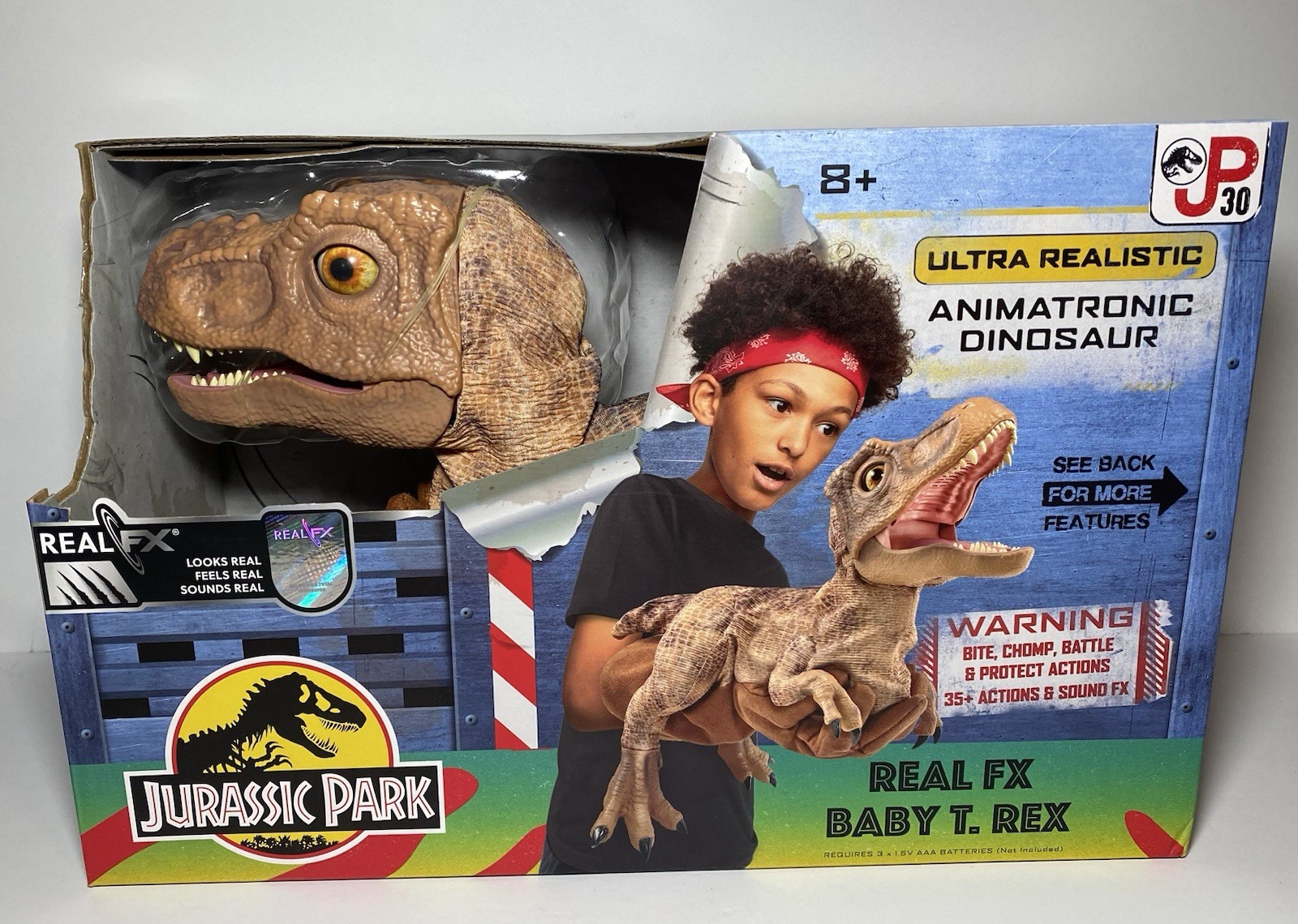 Jurassic Park Baby T-Rex Real FX Ultra Realistic Animatronic Dinosaur Puppet New