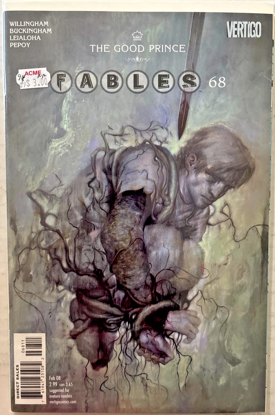 Fables #68 Il Buon Principe Parte 8 Vertigo DC Comic Febbraio 2008 VF Spedizione Gratuita
