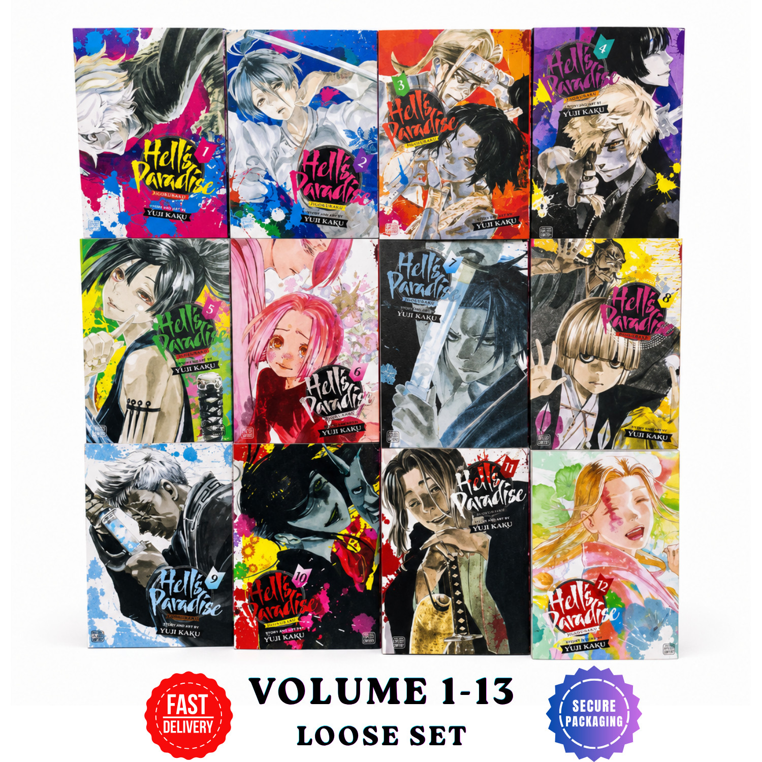 Hell's Paradise: Jigokuraku Manga (vol. 1-13) Set sfuso fumetto inglese