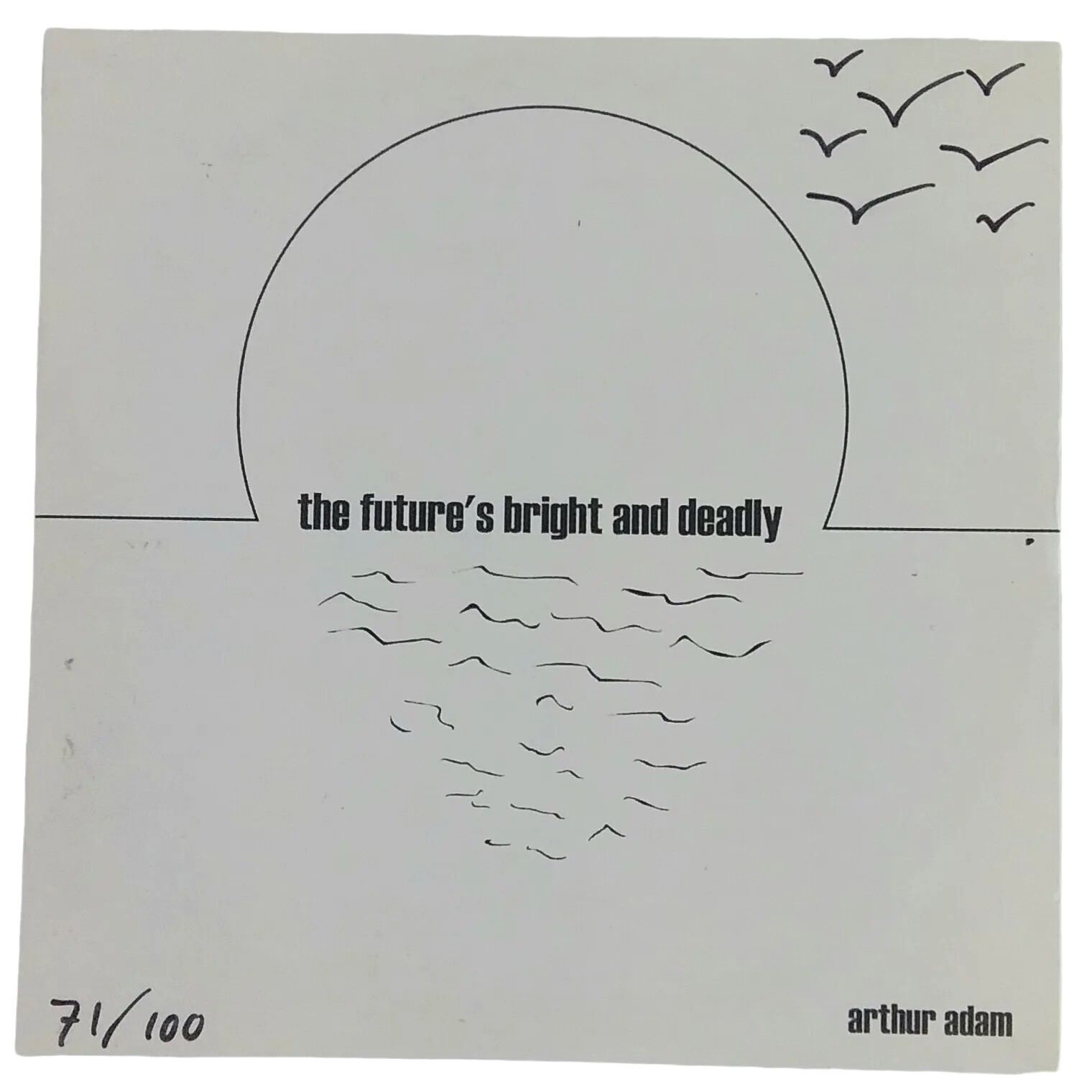 Arthur Adam CD 2015 The Future's Bright and Deadly Limited Promo